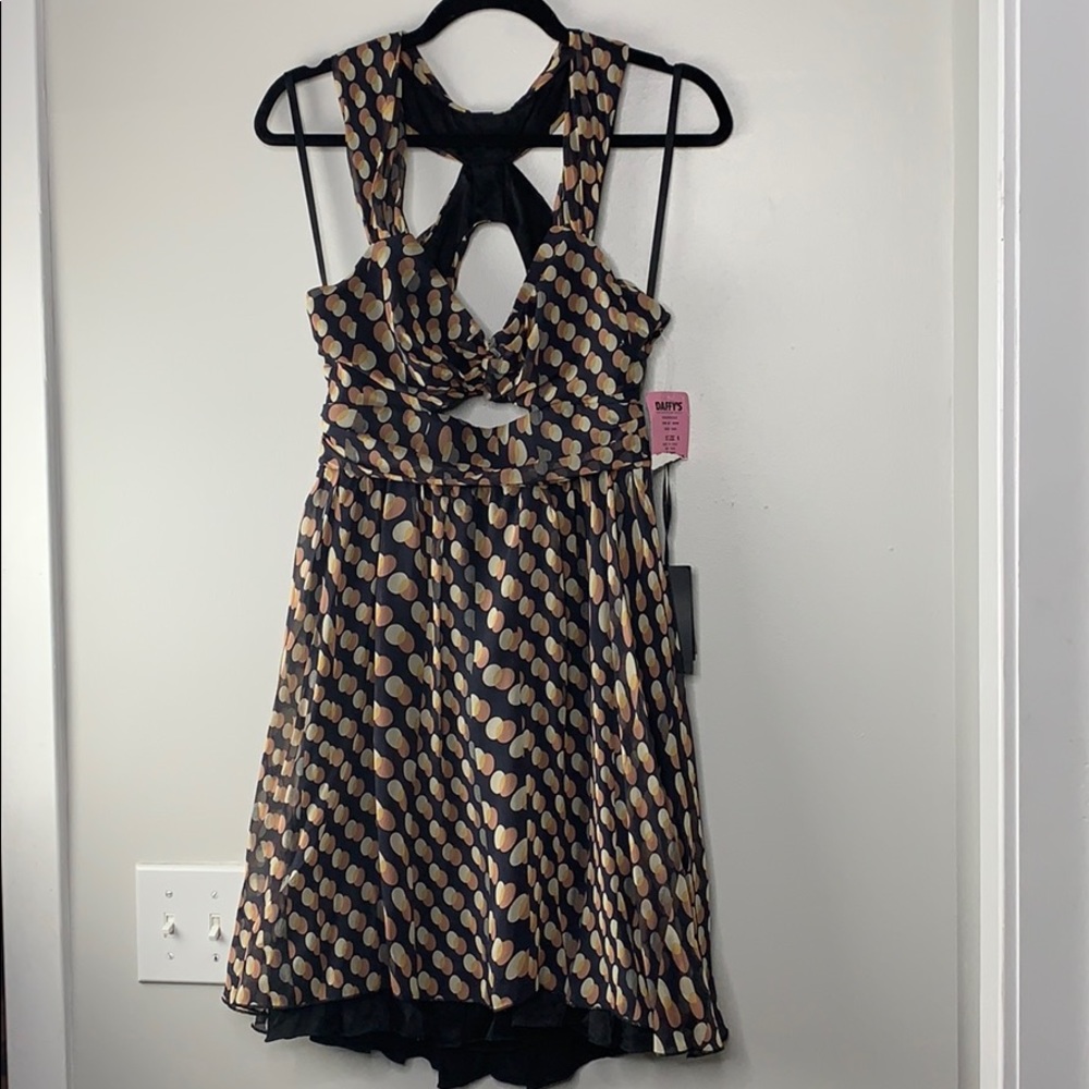 Adele Fado 100% silk backless dress